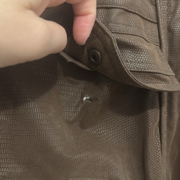 Free Country Brown Faux Leather Jacket Men’s Size M – Minor Flaw - Picture 6 of 11